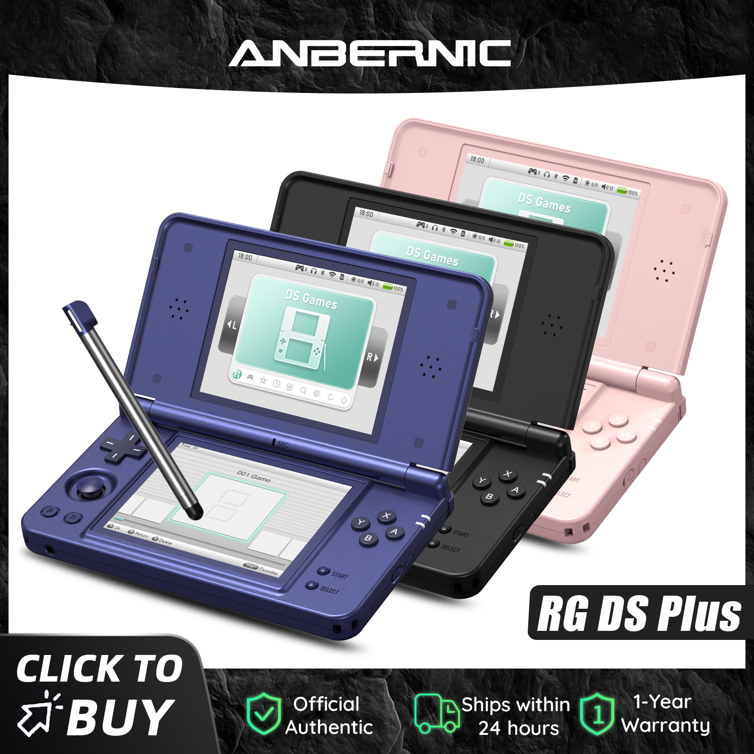 Gaming Console Under 5000 - 안버닉 RG DS Plus 휴대용 게임