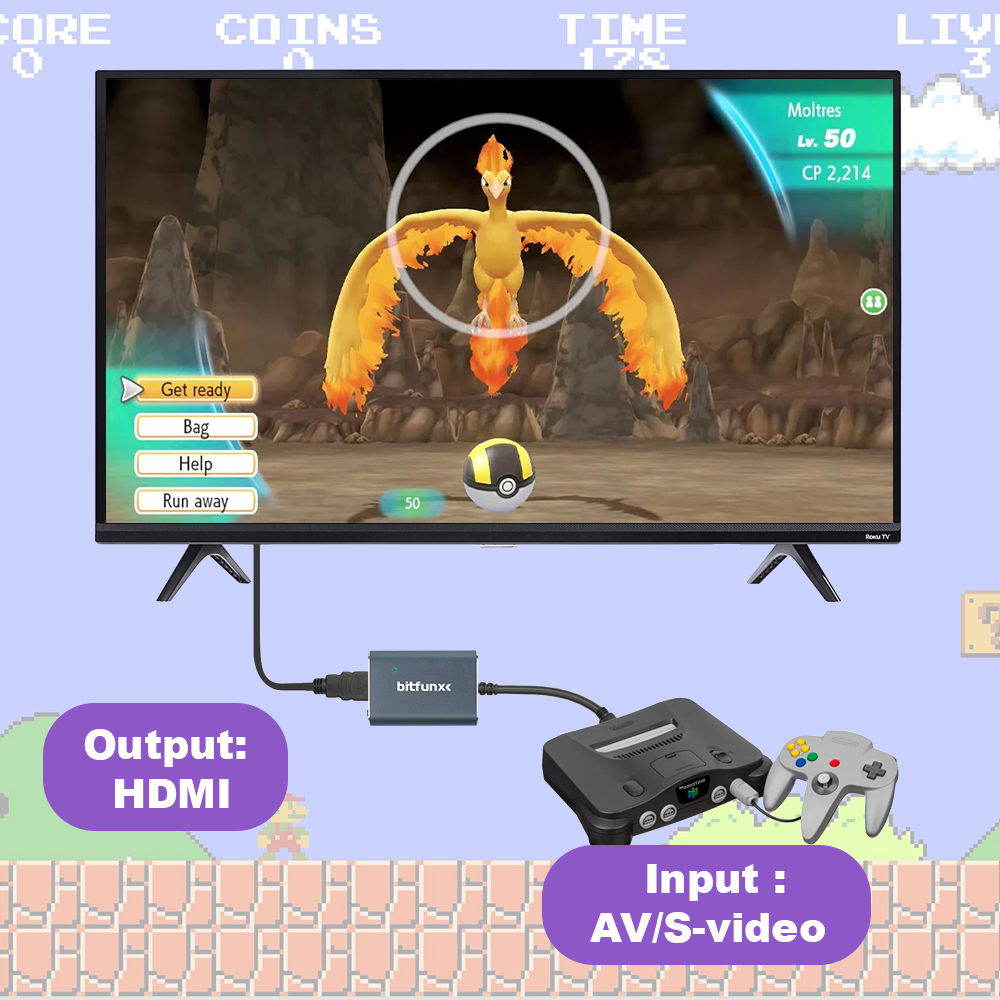 Bitfunx 720P Svideo/AV-HDMI 어댑 - Gaming Console In Tv 리뷰 및 가격