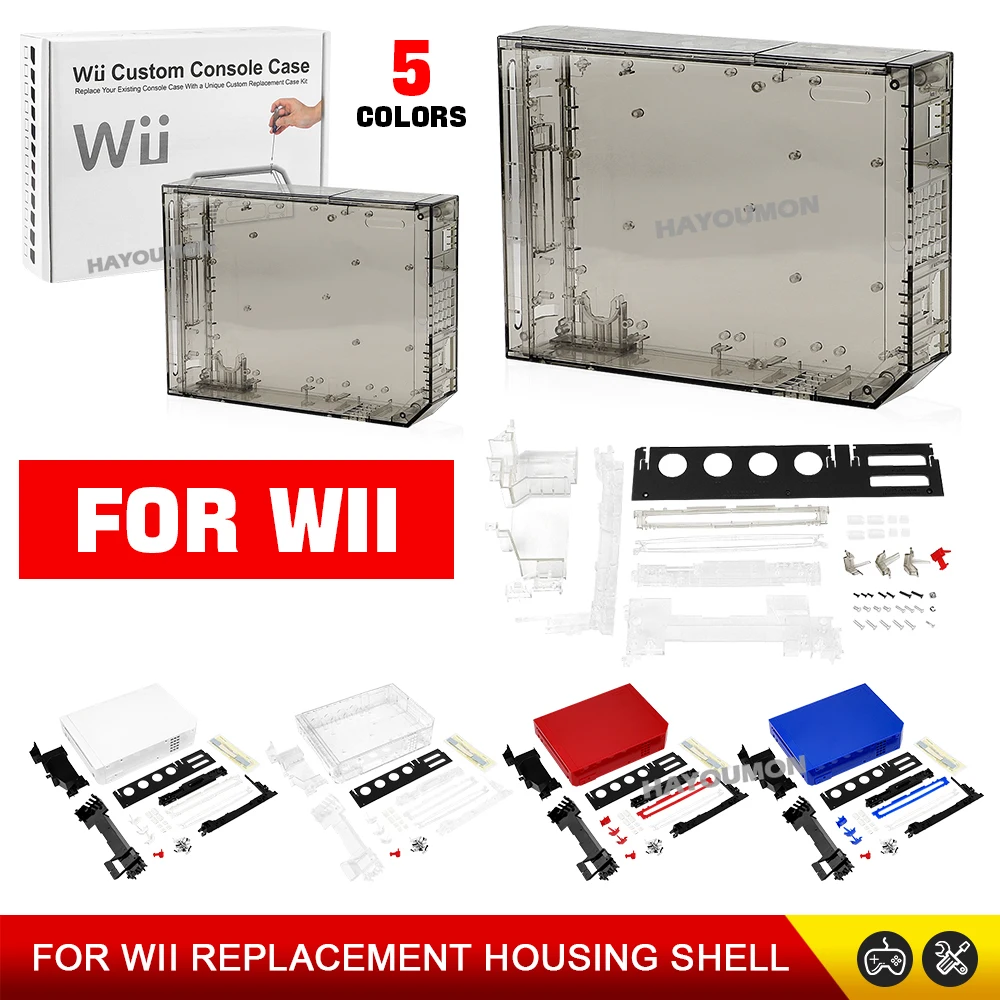 WII용 새 업그레이드 TRN 블랙 풀세트 교체 하우징 - Gaming Console Buttons 리뷰 및 가격